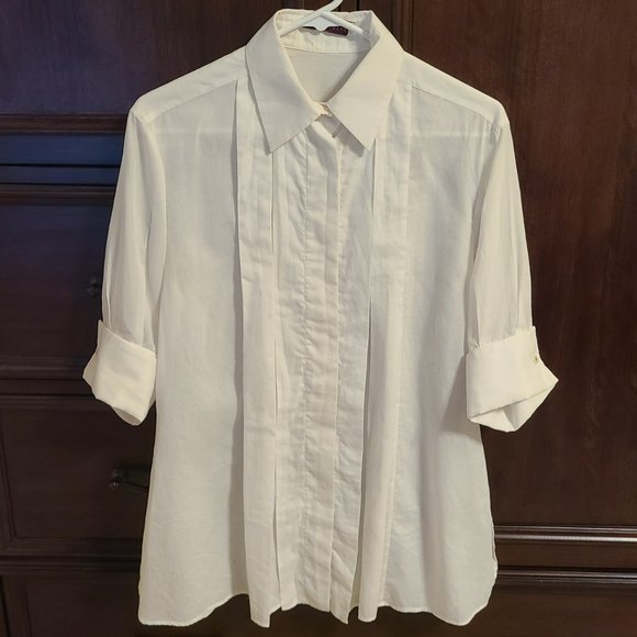 Women’s Stella McCartney White Short-sleeve Shirt – Size S (40) - Picture 1 of 11